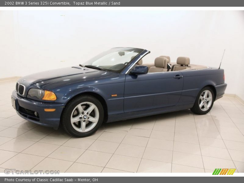 Topaz Blue Metallic / Sand 2002 BMW 3 Series 325i Convertible