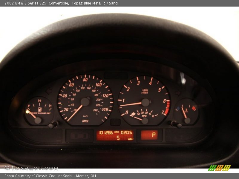 Topaz Blue Metallic / Sand 2002 BMW 3 Series 325i Convertible