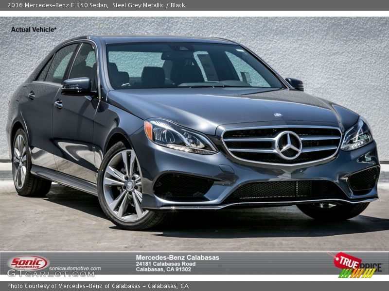 Steel Grey Metallic / Black 2016 Mercedes-Benz E 350 Sedan