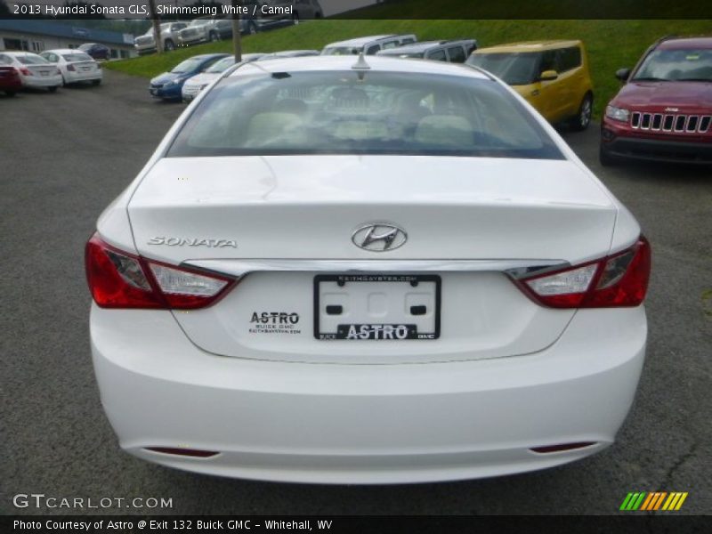Shimmering White / Camel 2013 Hyundai Sonata GLS