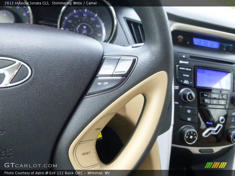 Shimmering White / Camel 2013 Hyundai Sonata GLS