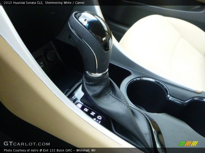 Shimmering White / Camel 2013 Hyundai Sonata GLS