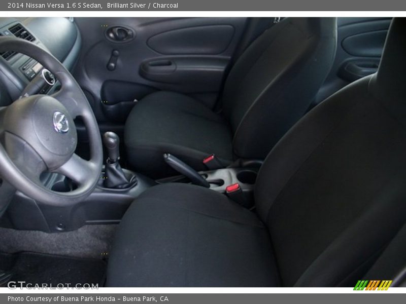 Brilliant Silver / Charcoal 2014 Nissan Versa 1.6 S Sedan