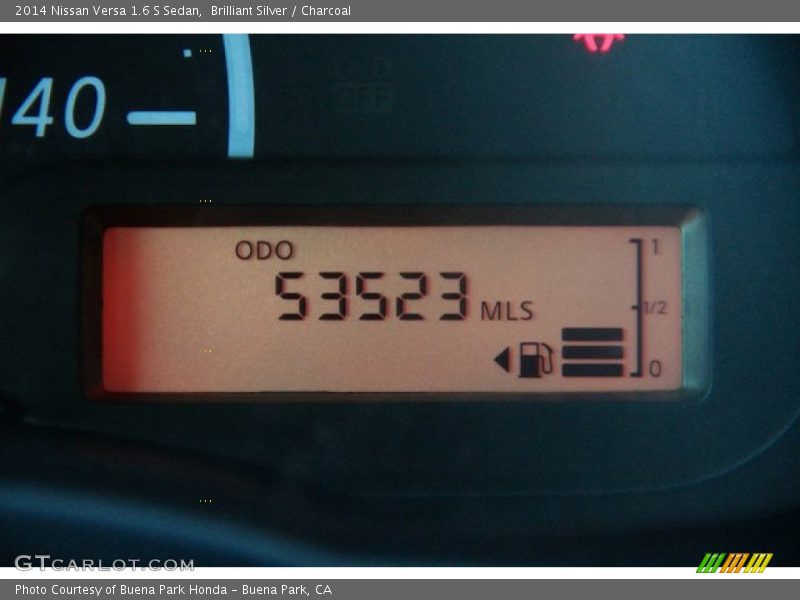 Brilliant Silver / Charcoal 2014 Nissan Versa 1.6 S Sedan