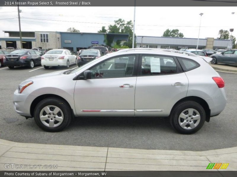 Frosted Steel / Black 2014 Nissan Rogue Select S