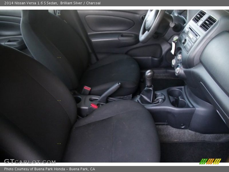 Brilliant Silver / Charcoal 2014 Nissan Versa 1.6 S Sedan