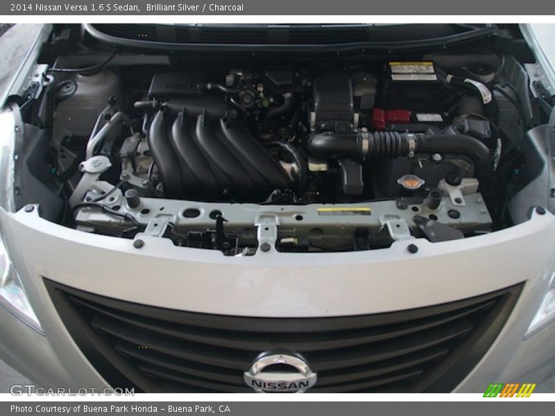 Brilliant Silver / Charcoal 2014 Nissan Versa 1.6 S Sedan