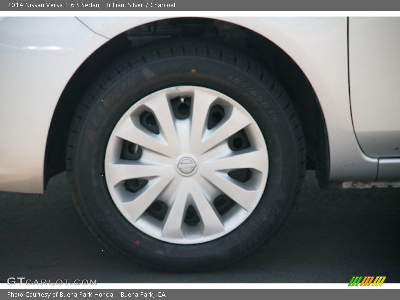 Brilliant Silver / Charcoal 2014 Nissan Versa 1.6 S Sedan