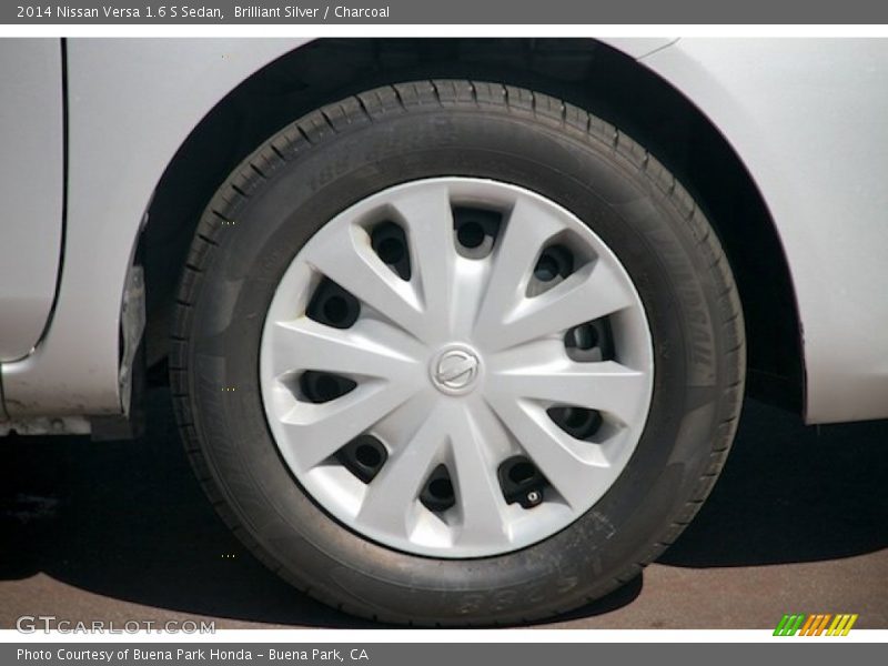 Brilliant Silver / Charcoal 2014 Nissan Versa 1.6 S Sedan