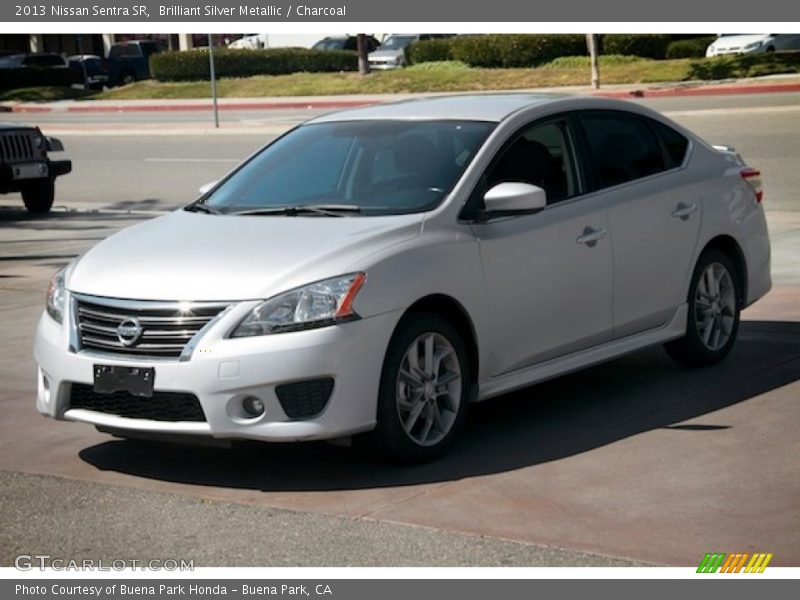 Brilliant Silver Metallic / Charcoal 2013 Nissan Sentra SR