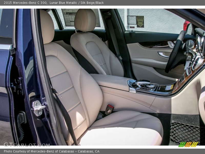 Lunar Blue Metallic / Silk Beige/Black 2015 Mercedes-Benz C 300