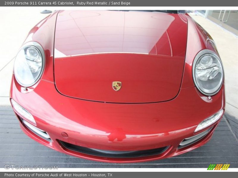 Ruby Red Metallic / Sand Beige 2009 Porsche 911 Carrera 4S Cabriolet