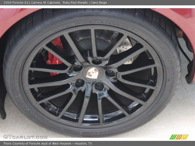 Ruby Red Metallic / Sand Beige 2009 Porsche 911 Carrera 4S Cabriolet