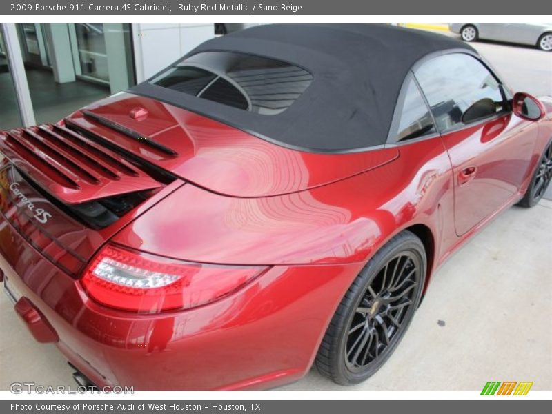 Ruby Red Metallic / Sand Beige 2009 Porsche 911 Carrera 4S Cabriolet