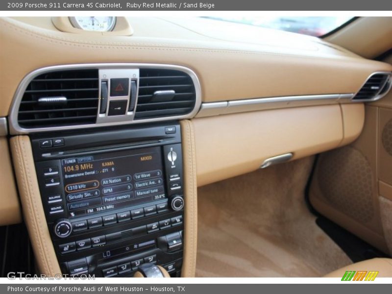 Ruby Red Metallic / Sand Beige 2009 Porsche 911 Carrera 4S Cabriolet