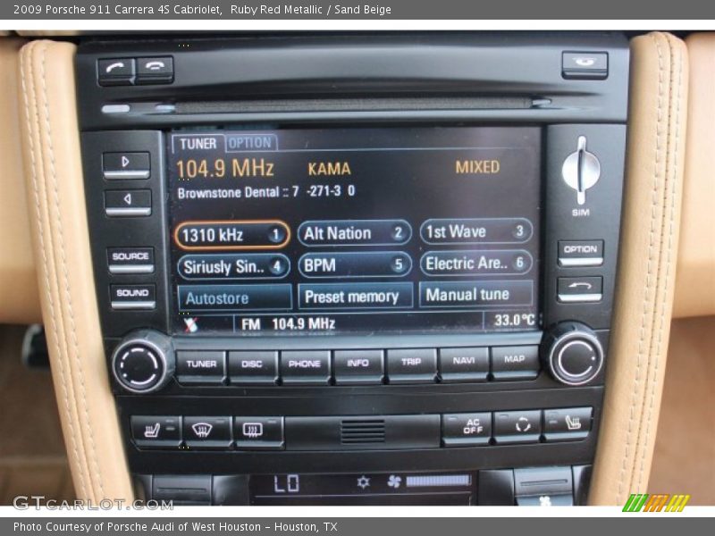 Ruby Red Metallic / Sand Beige 2009 Porsche 911 Carrera 4S Cabriolet