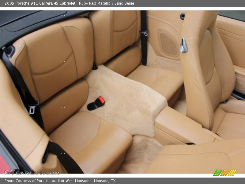 Ruby Red Metallic / Sand Beige 2009 Porsche 911 Carrera 4S Cabriolet