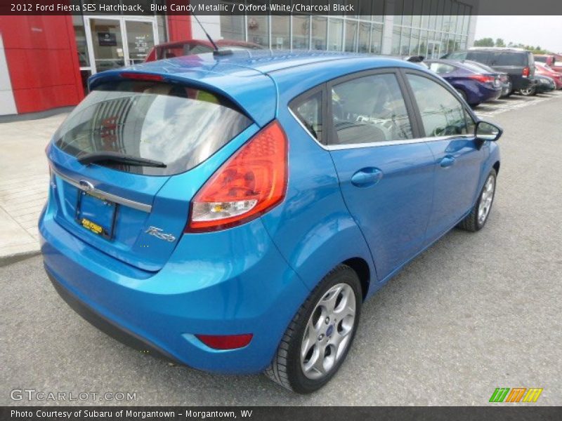 Blue Candy Metallic / Oxford White/Charcoal Black 2012 Ford Fiesta SES Hatchback