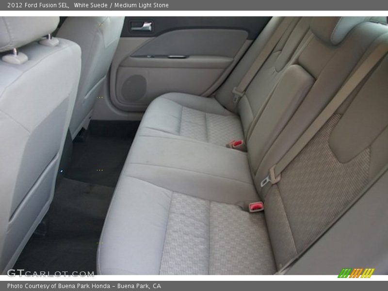 White Suede / Medium Light Stone 2012 Ford Fusion SEL