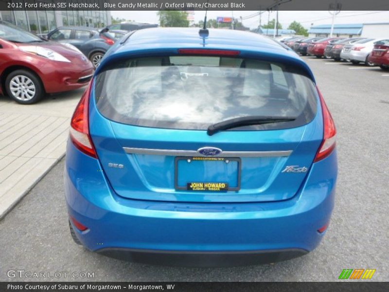 Blue Candy Metallic / Oxford White/Charcoal Black 2012 Ford Fiesta SES Hatchback