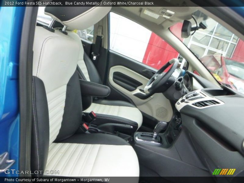 Blue Candy Metallic / Oxford White/Charcoal Black 2012 Ford Fiesta SES Hatchback