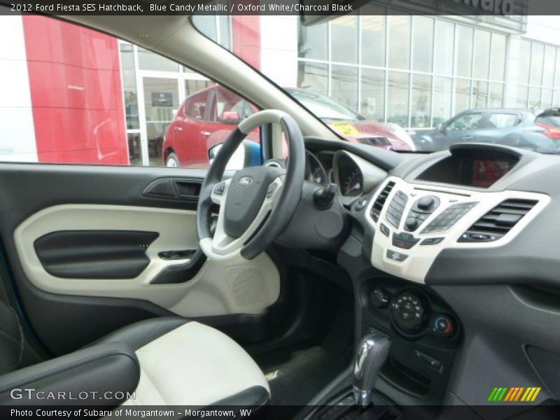 Blue Candy Metallic / Oxford White/Charcoal Black 2012 Ford Fiesta SES Hatchback