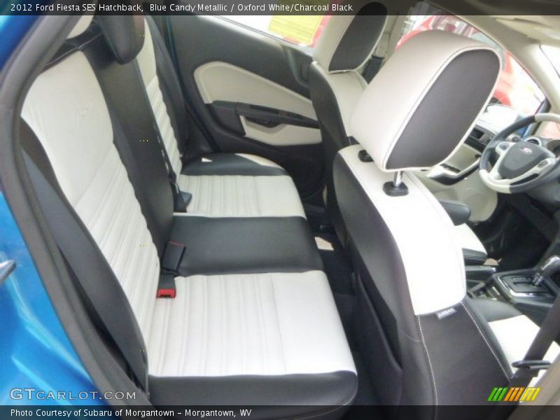 Blue Candy Metallic / Oxford White/Charcoal Black 2012 Ford Fiesta SES Hatchback