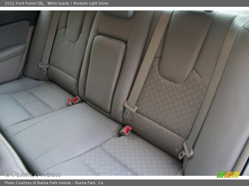 White Suede / Medium Light Stone 2012 Ford Fusion SEL
