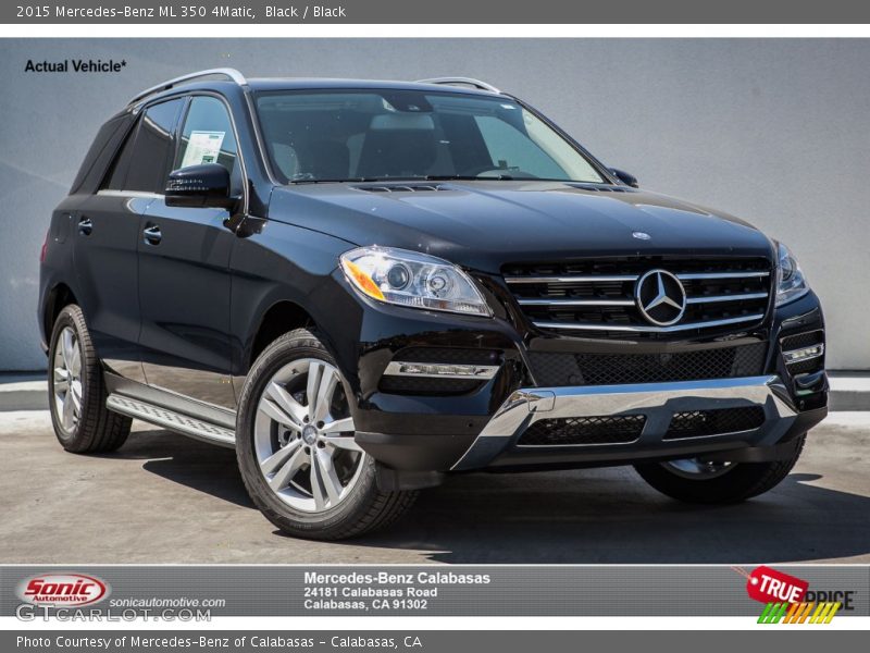 Black / Black 2015 Mercedes-Benz ML 350 4Matic