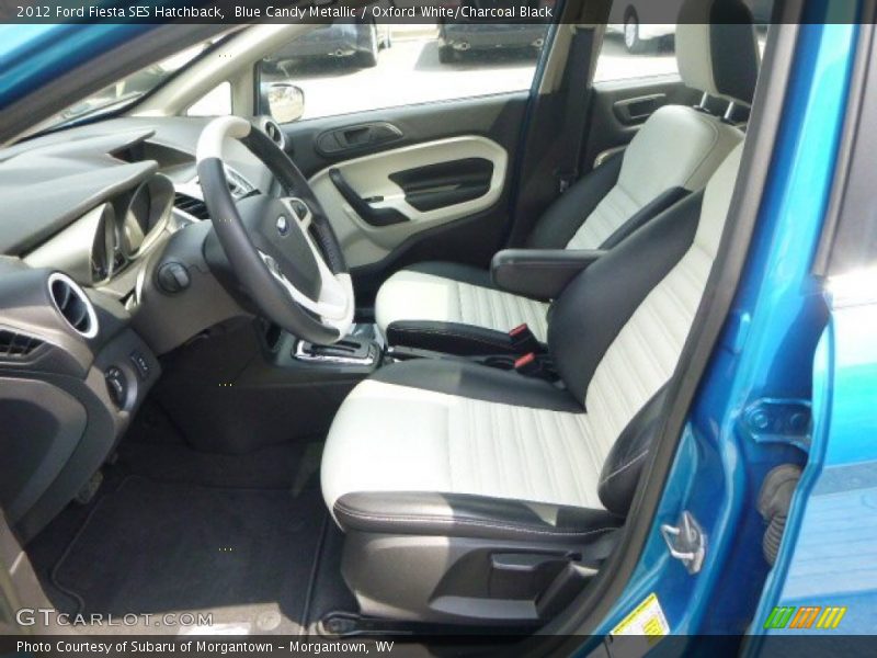 Blue Candy Metallic / Oxford White/Charcoal Black 2012 Ford Fiesta SES Hatchback