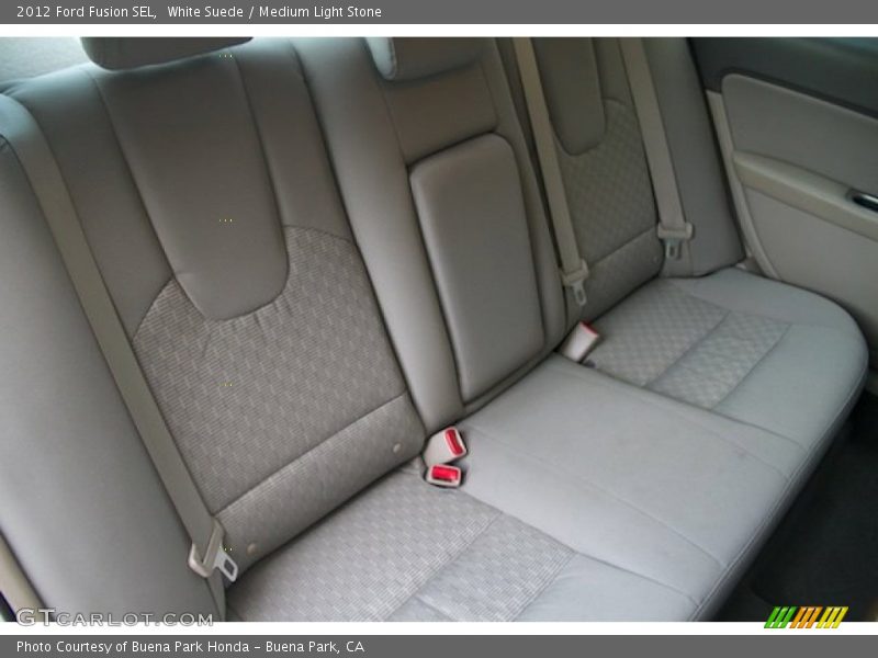 White Suede / Medium Light Stone 2012 Ford Fusion SEL