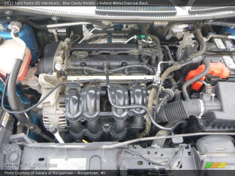 Blue Candy Metallic / Oxford White/Charcoal Black 2012 Ford Fiesta SES Hatchback