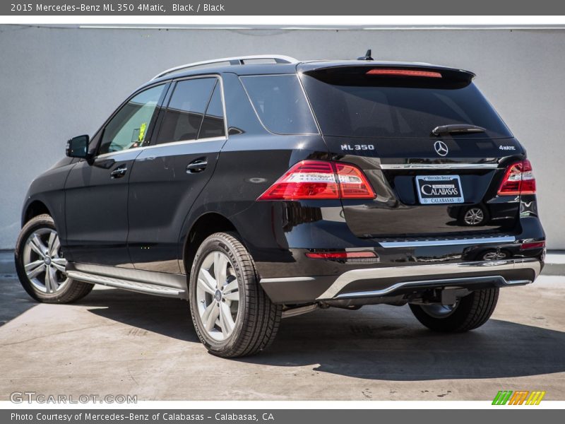 Black / Black 2015 Mercedes-Benz ML 350 4Matic