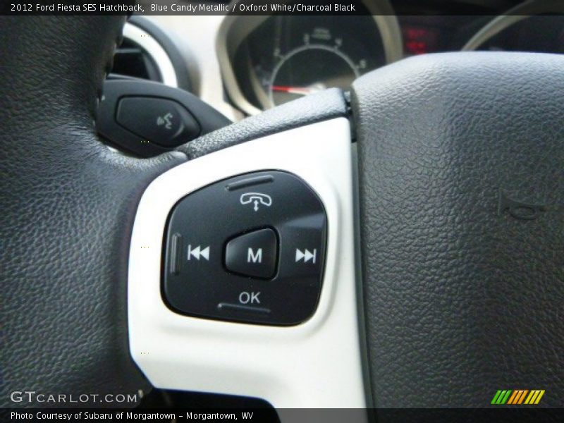 Blue Candy Metallic / Oxford White/Charcoal Black 2012 Ford Fiesta SES Hatchback