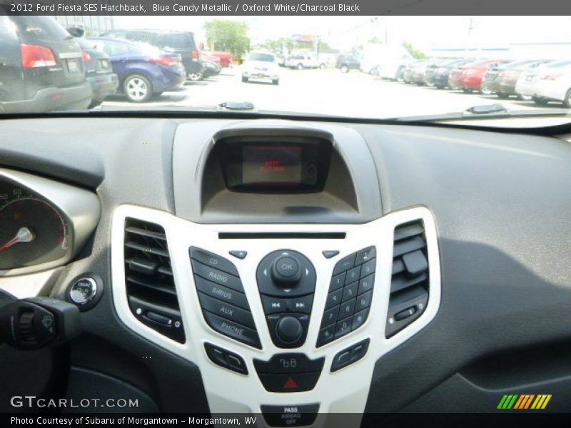 Blue Candy Metallic / Oxford White/Charcoal Black 2012 Ford Fiesta SES Hatchback