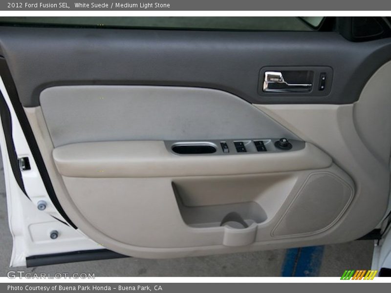 White Suede / Medium Light Stone 2012 Ford Fusion SEL