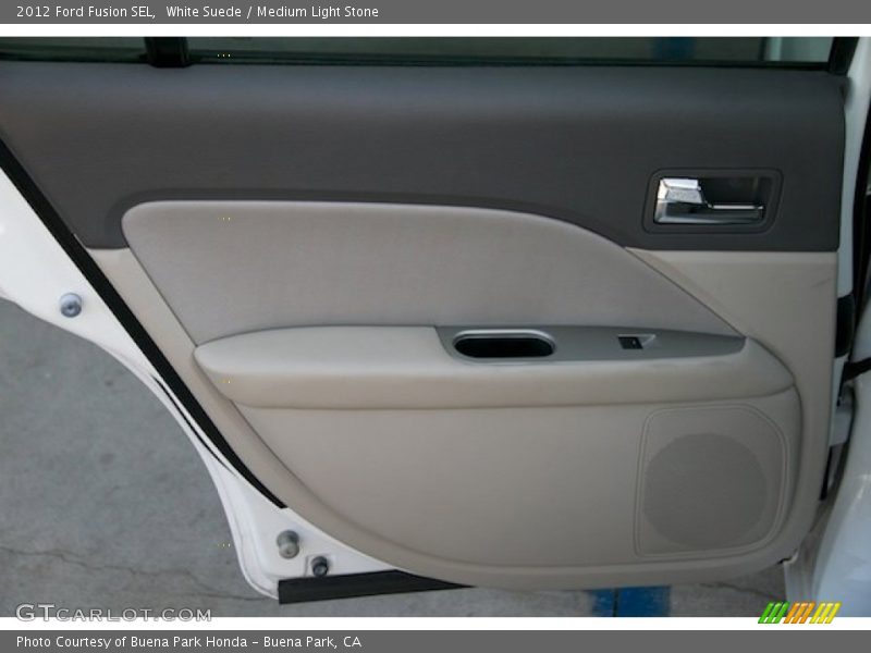 White Suede / Medium Light Stone 2012 Ford Fusion SEL