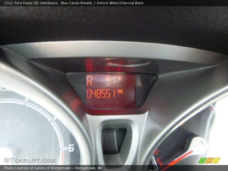 Blue Candy Metallic / Oxford White/Charcoal Black 2012 Ford Fiesta SES Hatchback