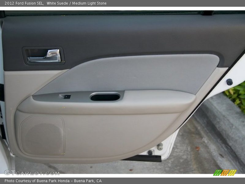 White Suede / Medium Light Stone 2012 Ford Fusion SEL