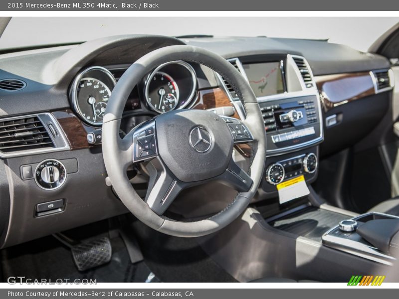 Black / Black 2015 Mercedes-Benz ML 350 4Matic