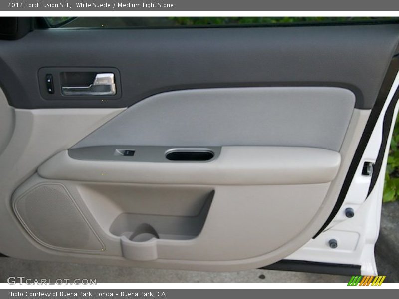 White Suede / Medium Light Stone 2012 Ford Fusion SEL