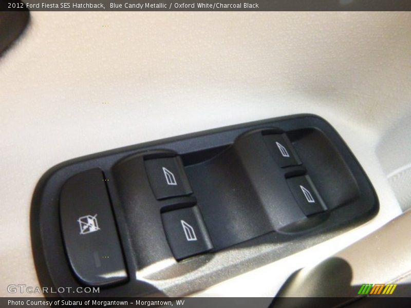 Blue Candy Metallic / Oxford White/Charcoal Black 2012 Ford Fiesta SES Hatchback