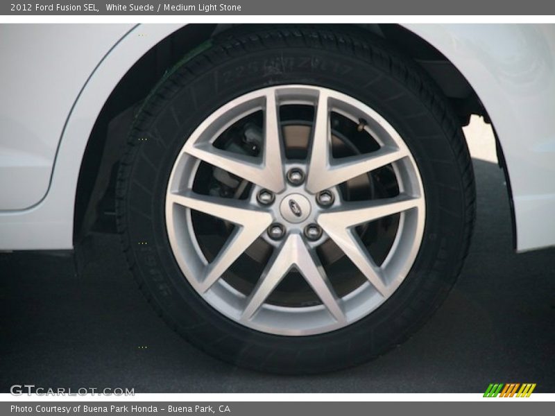 White Suede / Medium Light Stone 2012 Ford Fusion SEL