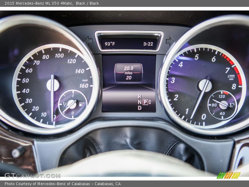 Black / Black 2015 Mercedes-Benz ML 350 4Matic