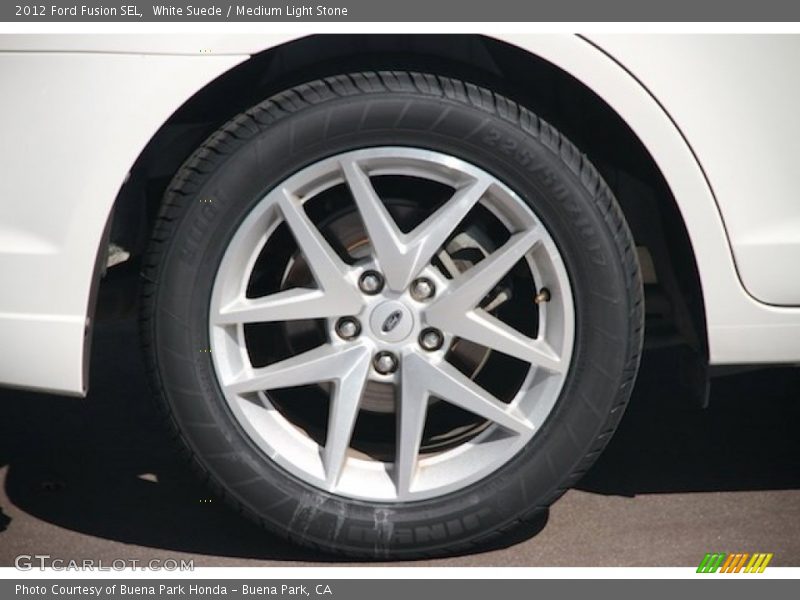 White Suede / Medium Light Stone 2012 Ford Fusion SEL