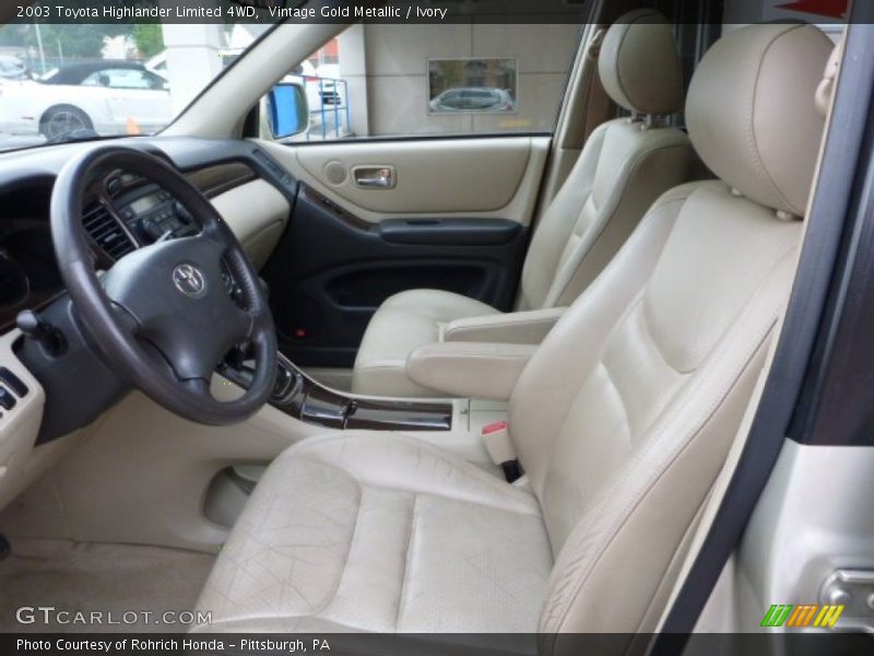 Vintage Gold Metallic / Ivory 2003 Toyota Highlander Limited 4WD