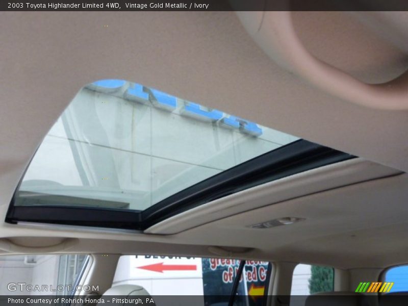 Vintage Gold Metallic / Ivory 2003 Toyota Highlander Limited 4WD
