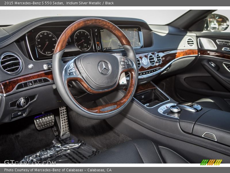 Iridium Silver Metallic / Black 2015 Mercedes-Benz S 550 Sedan