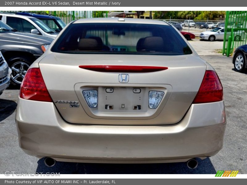 Desert Mist Metallic / Ivory 2007 Honda Accord EX-L V6 Sedan