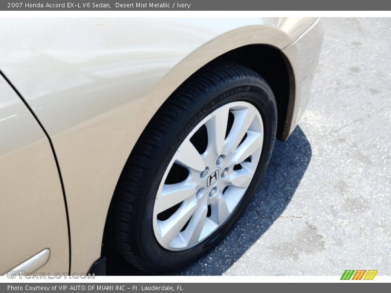 Desert Mist Metallic / Ivory 2007 Honda Accord EX-L V6 Sedan